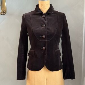 J. Crew Brown Velvet Blazer